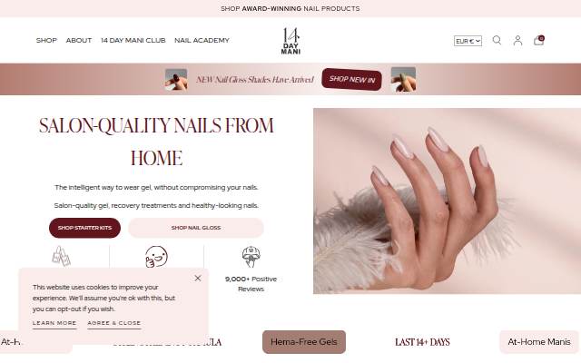 14 Day Manicure storefront