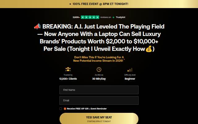 Sign Up VIP — HighTicket.io storefront