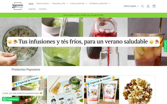 21gramos Tienda a Granel storefront