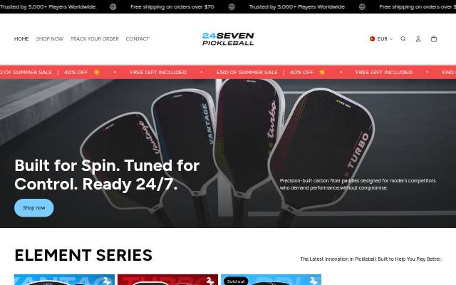 24SEVEN Pickleball storefront