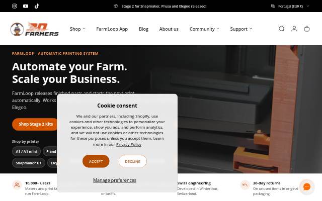 Startseite von 3D Farmers