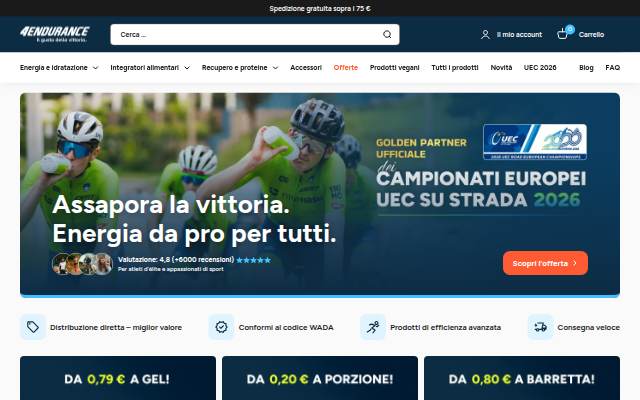 4Endurance Italia storefront