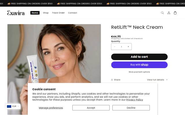 Montra da ShopExavira