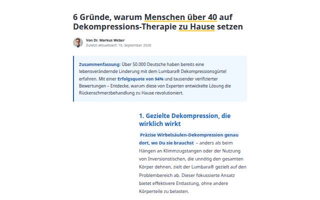 6 Gründe, warum Menschen ab 40 auf Dekompression setzen storefront