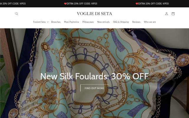 Voglie di Seta storefront