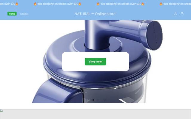 NATURAL™ Online store storefront