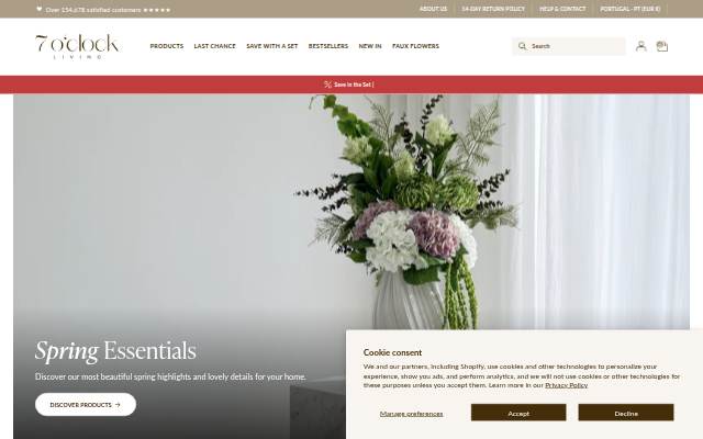 Everything for a beautiful home storefront