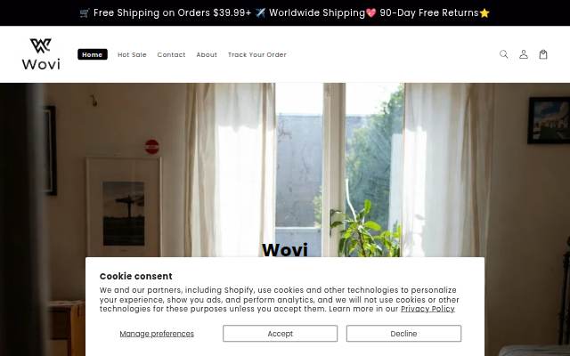 Wovi storefront