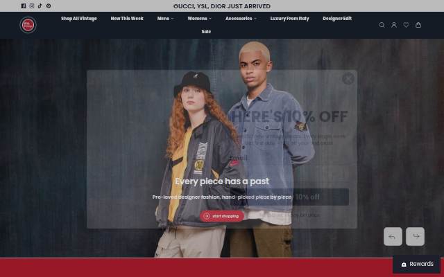 97th Vintage storefront