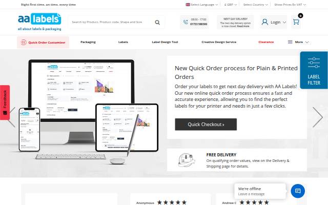 https://www.aalabels.com storefront