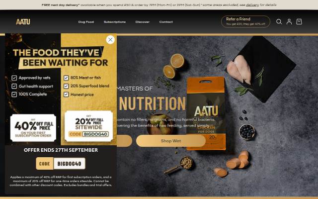 Montra da AATU Pet Food