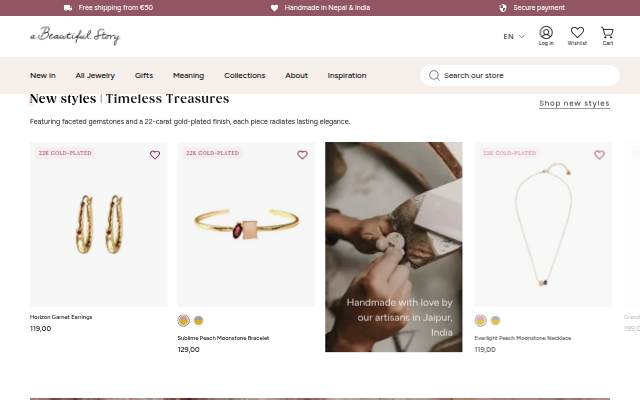 Startseite von A Beautiful Story
