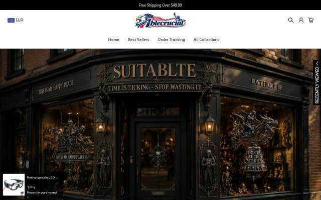 Startseite von Ablecrucial