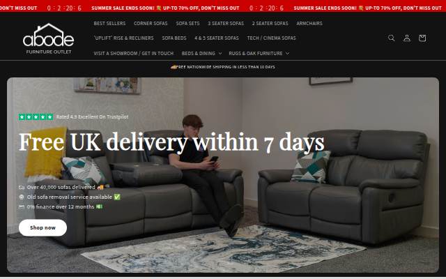 Abode Furniture storefront