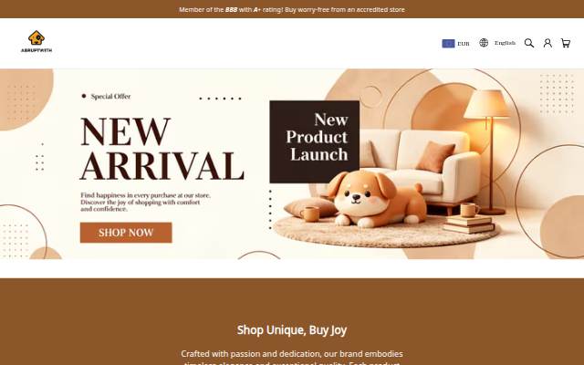 Abruptwith storefront