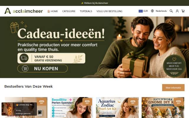 Acclaimcheer storefront