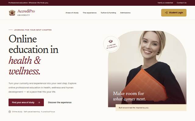 AccrediPro University storefront