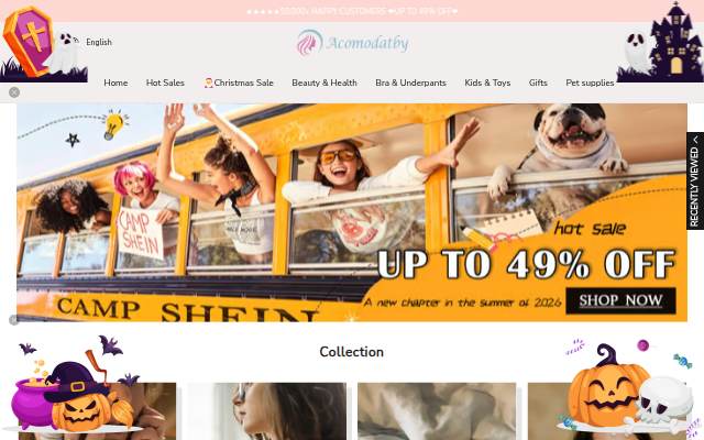 Acomodatby storefront