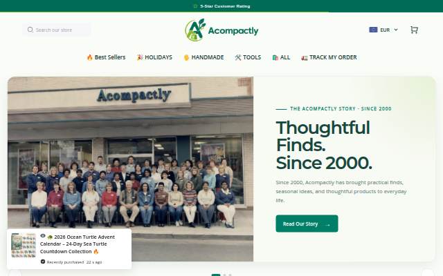 Acompactly storefront
