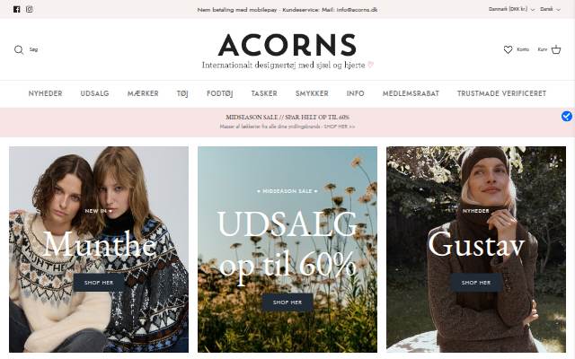 Acorns storefront