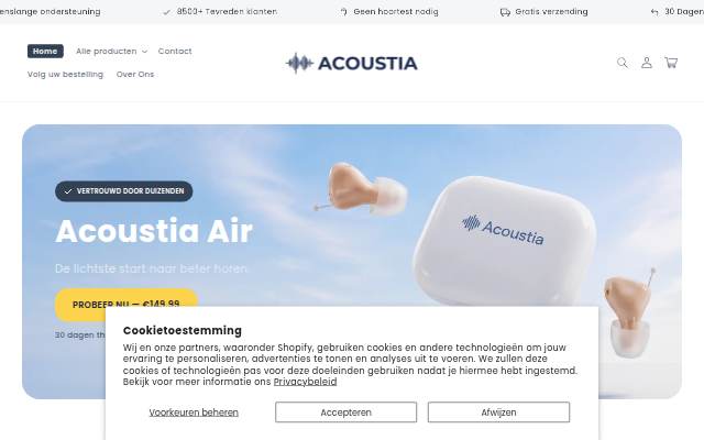 Acoustia storefront