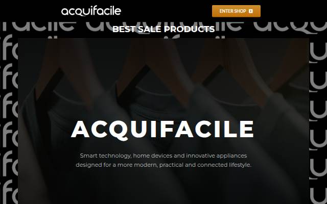 Startseite von Acquifacile