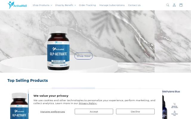 ActivaWell storefront
