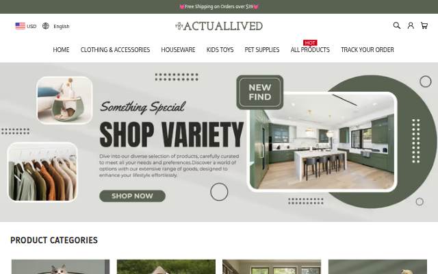 ACTUALLIVED storefront