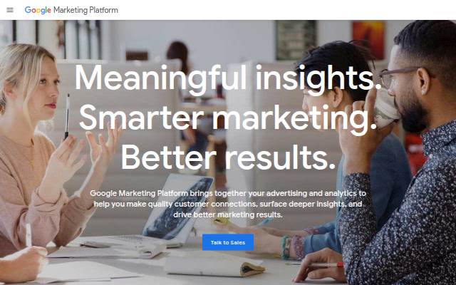Google Marketing Platform storefront