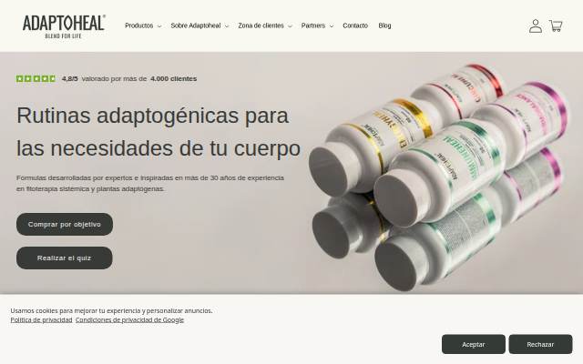 Adaptoheal storefront