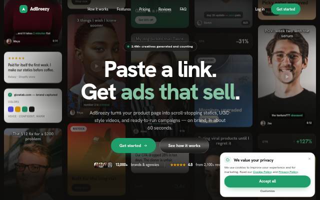 AdBreezy AI storefront