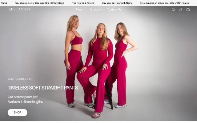 Adel Active storefront