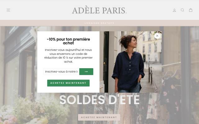 ADÈLE PARIS storefront