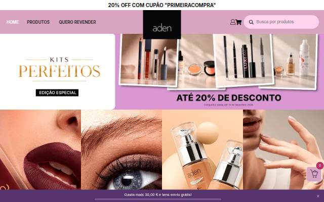 Aden Cosmetics Portugal – A Aden Cosmetics Portugal oferece maquilhagem de alta qualidade, com fórmulas inovadoras, longa duração e conforto extremo. Produtos cruelty storefront