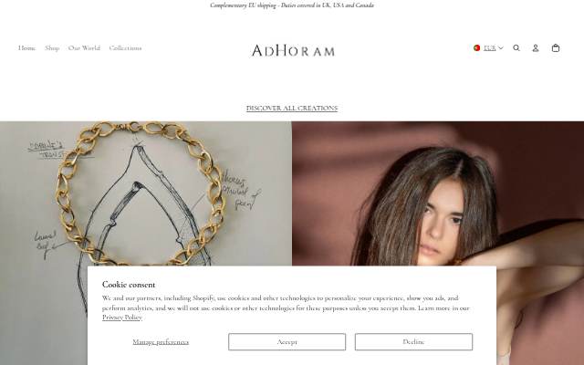 AdHoram storefront