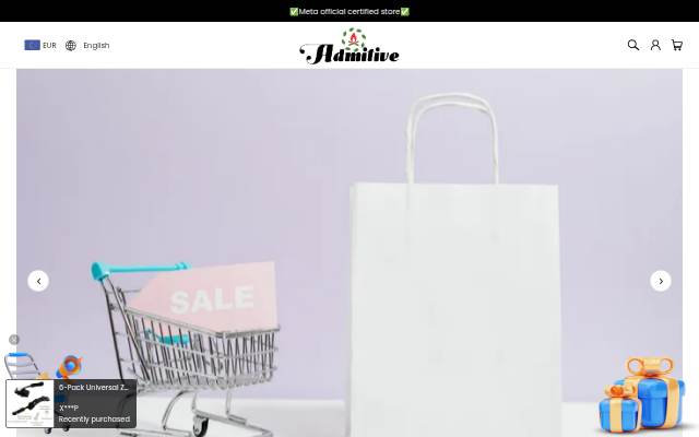 admitive storefront