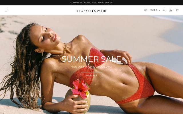 adora swim storefront