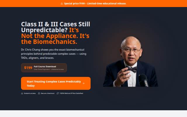 Escaparate de Advanced Orthodontic Master Program — Dr. Chris Chang