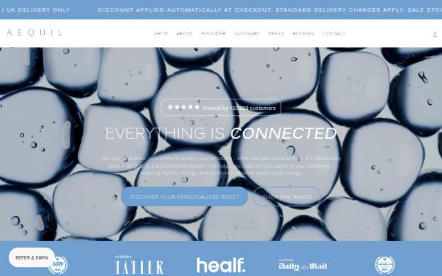 AEQUIL storefront