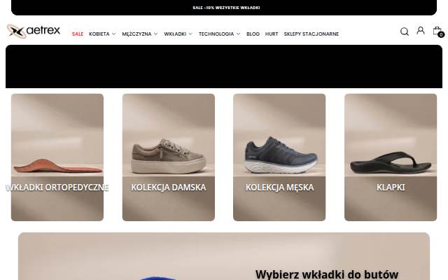 Aetrex storefront