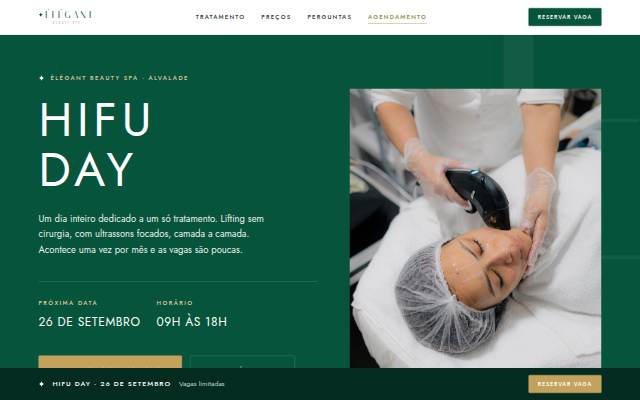 HIFU Day · Élégant Beauty Spa storefront