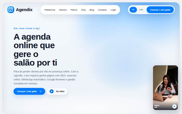 Agendix storefront