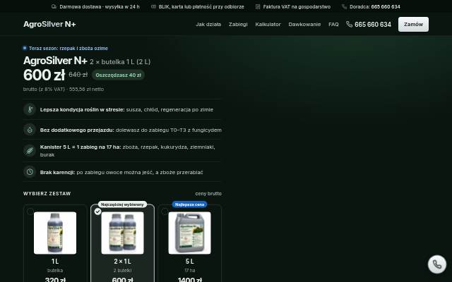 Startseite von AgroSilver N+