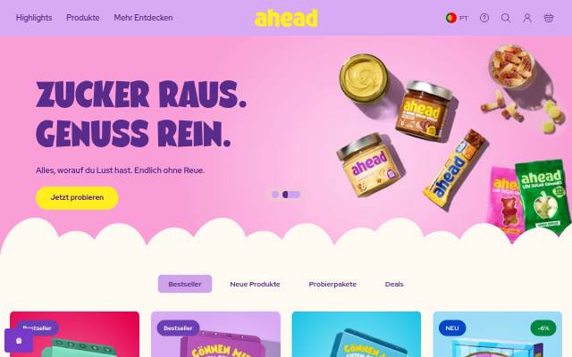 ahead® | The Better for You Company storefront