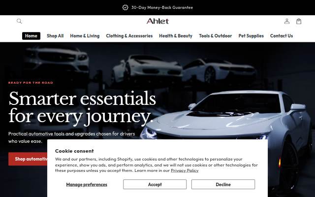 Ahlet storefront