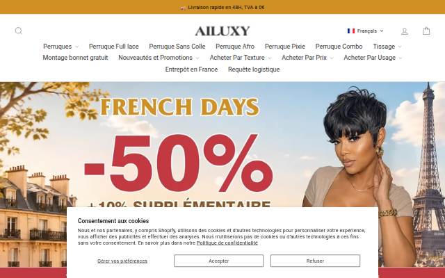 AiLuxyHair-fr storefront
