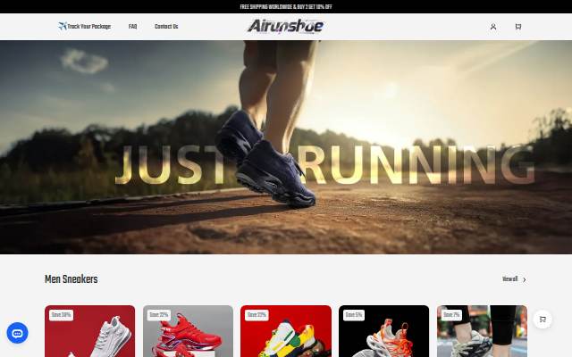 Airunshoe storefront