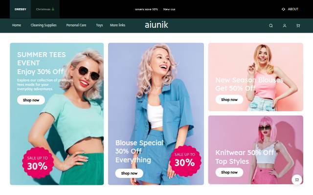 aiunik storefront