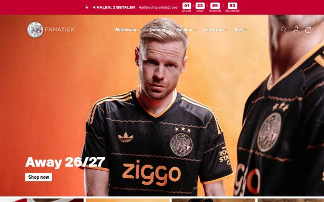 Ajax Fanatiek storefront