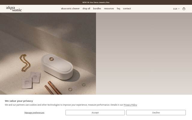 Akuasonic storefront
